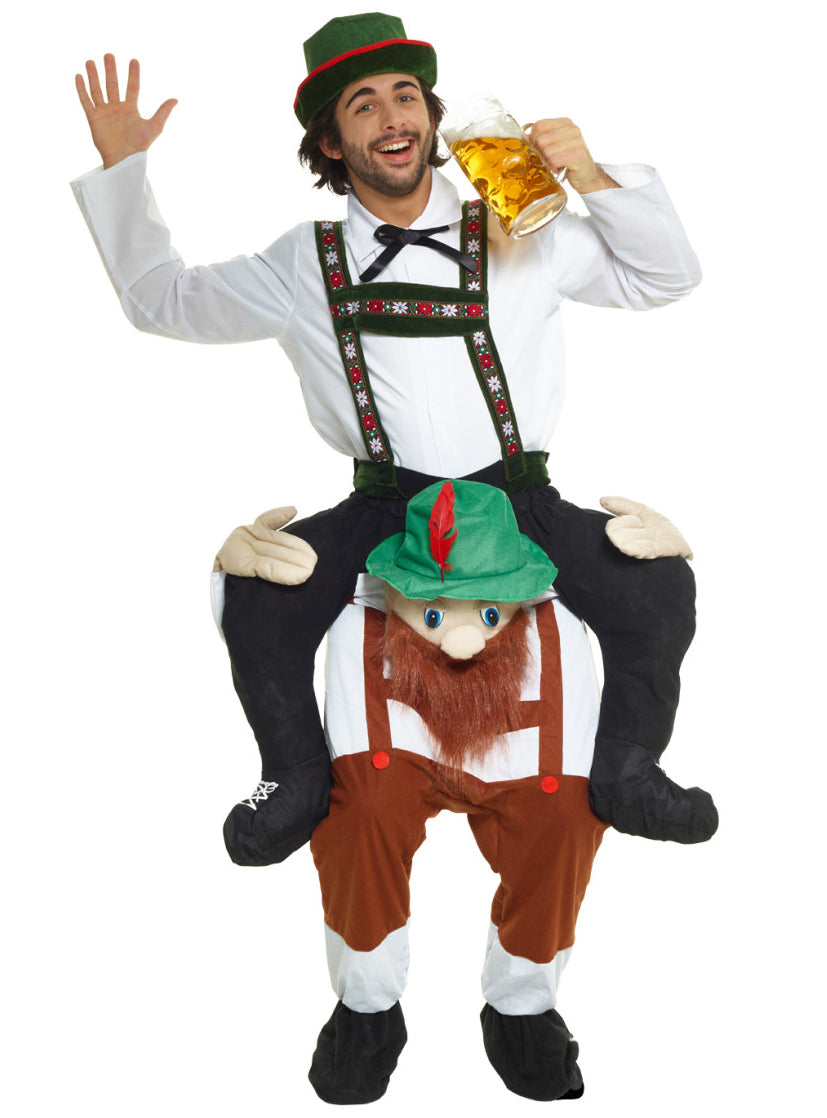 Piggyback Mens Funny Oktoberfest Costume - Main Image
