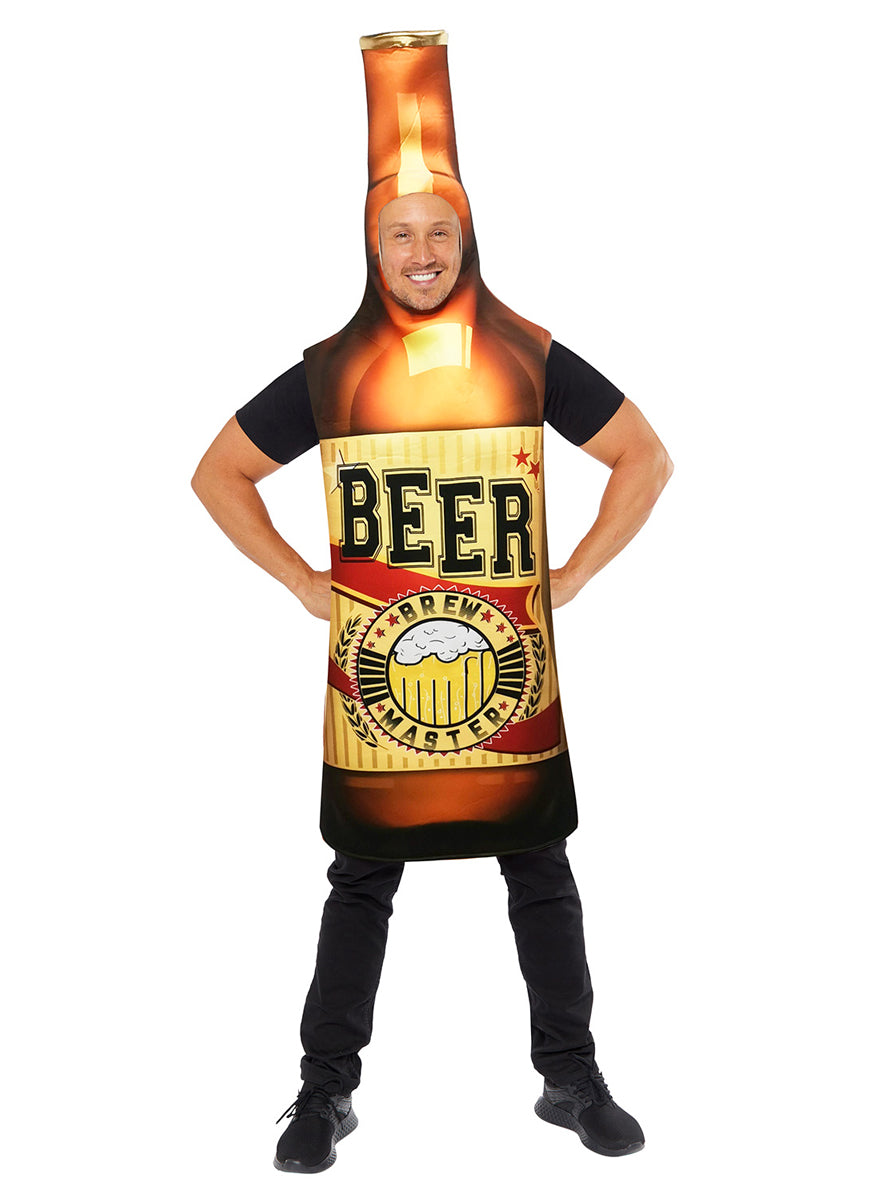 Novelty Beer Bottle Tunic Mens Costume - Main Image