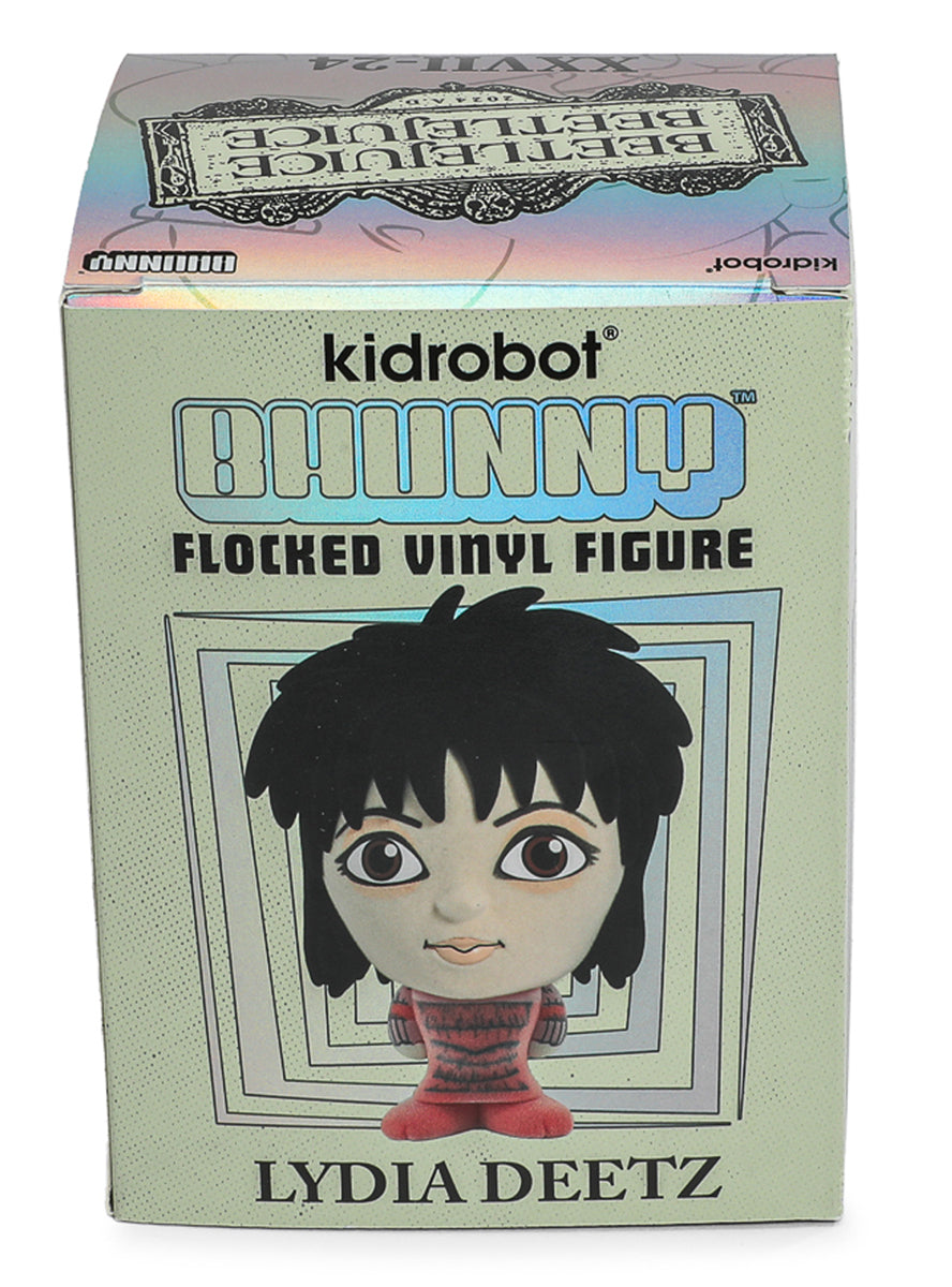 Beetlejuice 2024 Lydia Deetz Wedding Dress 10cm Flocked Figure - Back Packaging Image