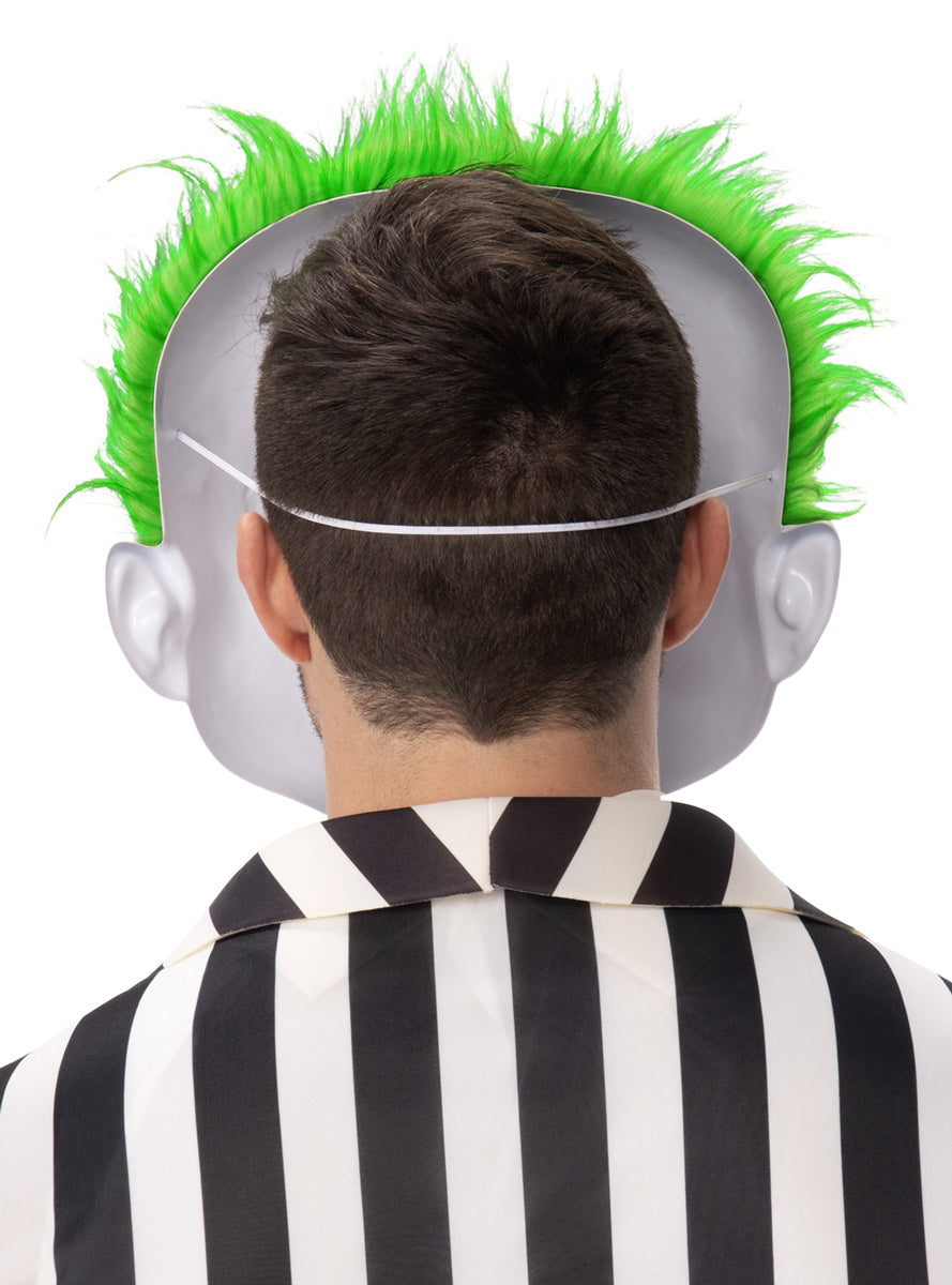 Adults Beeltejuice Googly Eyes Halloween Costume Mask - Back Image