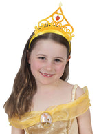 Yellow Princess Belle Girls Costume Tiara - Main Image