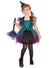 Green And Purple Witch Girls Halloween Costume - Main Image