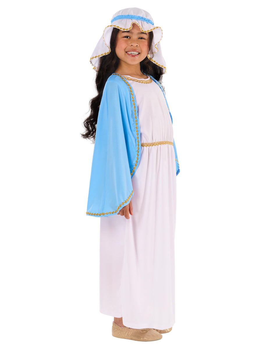 Mary Nativity Girls Biblical Christmas Costume - Alternate Image 2