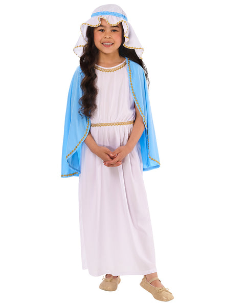Mary Nativity Girls Biblical Christmas Costume - Main Image