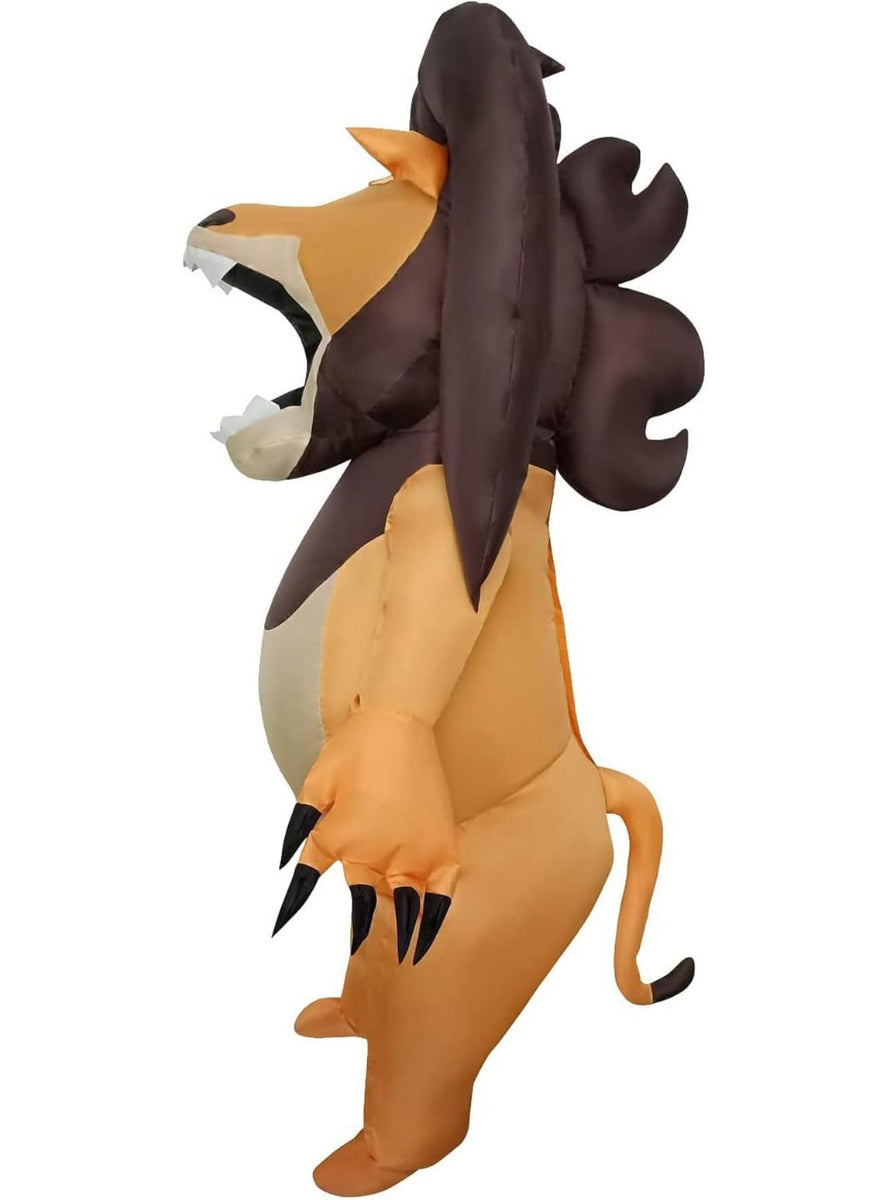 Inflatable Lion With Big Mouth Adults Costume - Side Image