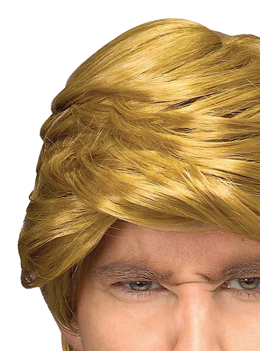 Donald Trump Mens Blonde Costume Wig - Close Image