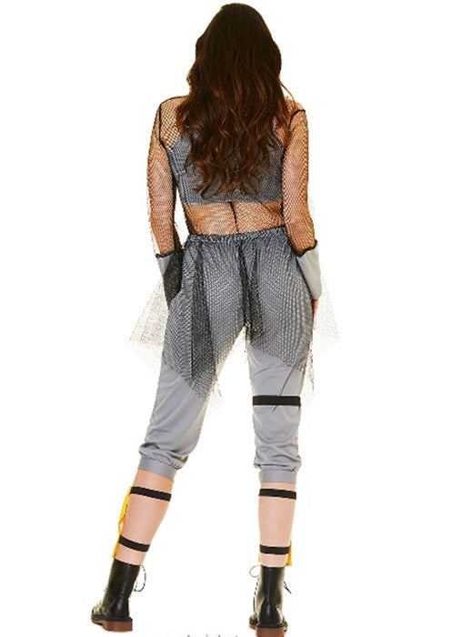Back image of Toxic Biohazard Girl Womens Halloween Costume