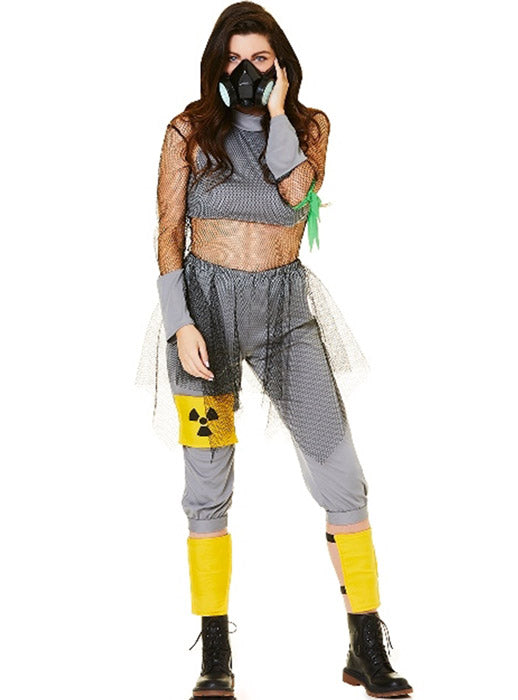 Main image of Toxic Biohazard Girl Womens Halloween Costume