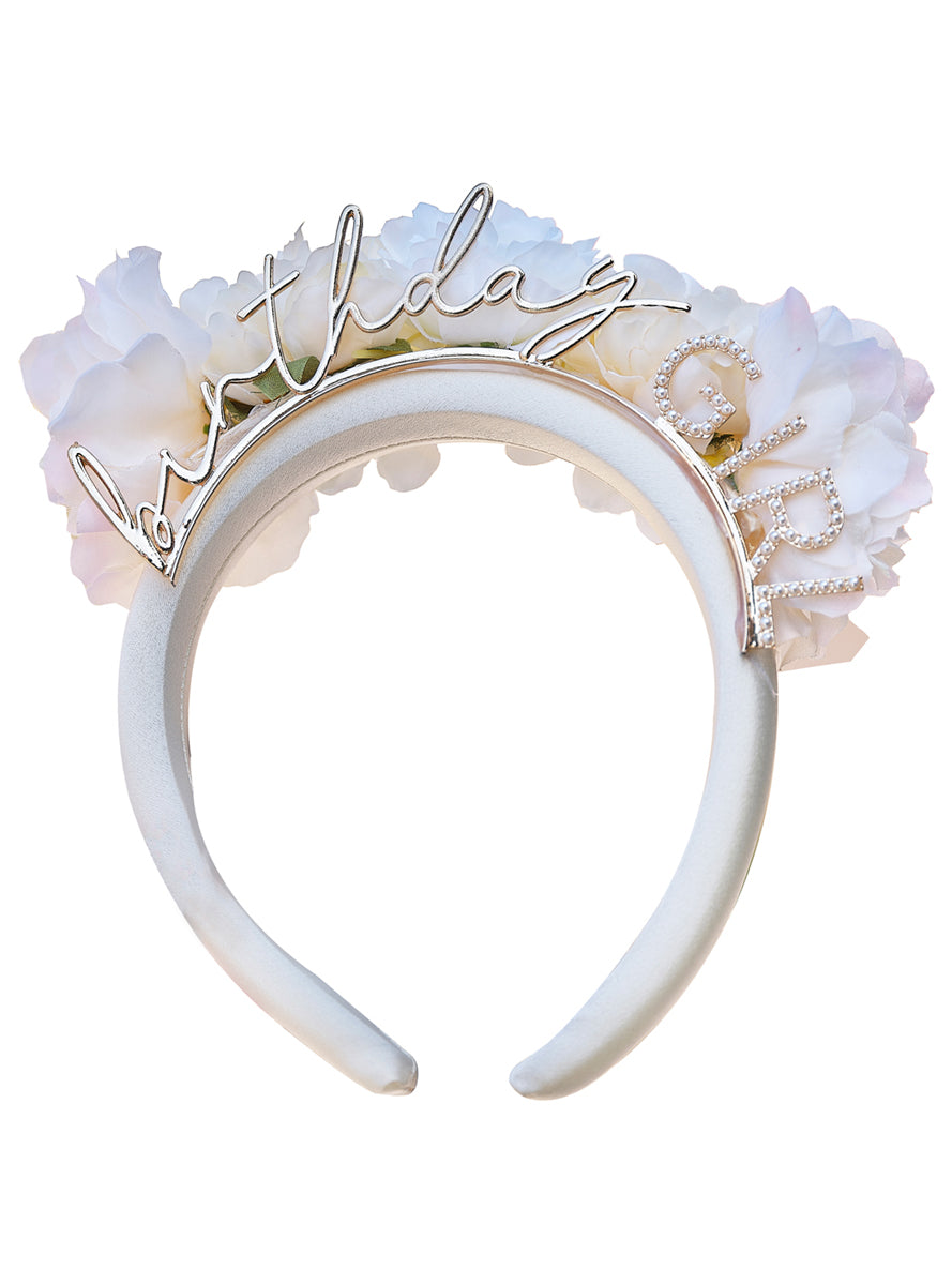 Birthday Girl Floral Headband - Main Image