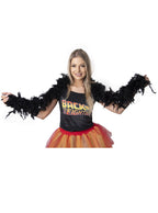 Classic Long Black Feather Boa Accessory - Main Image