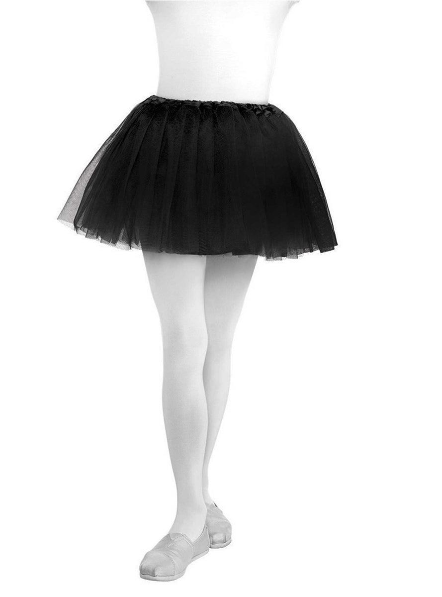 Short Black Girls Tutu Skirt - Main Image