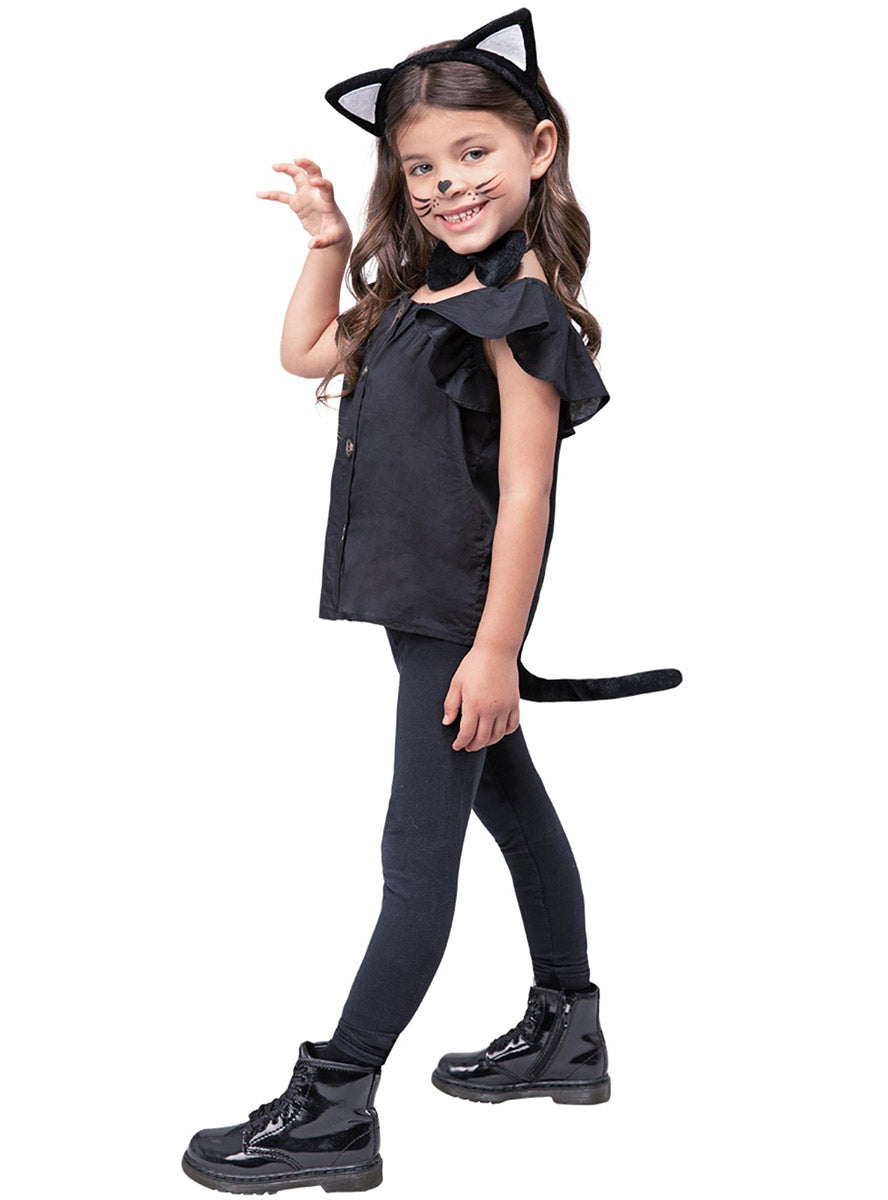 Black Cat Costume Accessory Set - Side Image