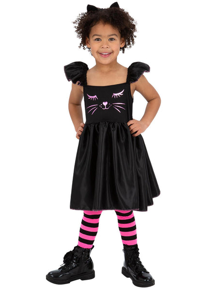 Toddlers halloween black cat costume - Main image