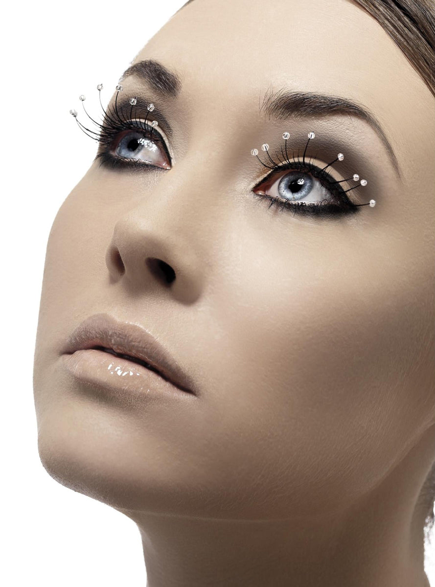 Black Crystal Droplet Womens Lashes - Main Image