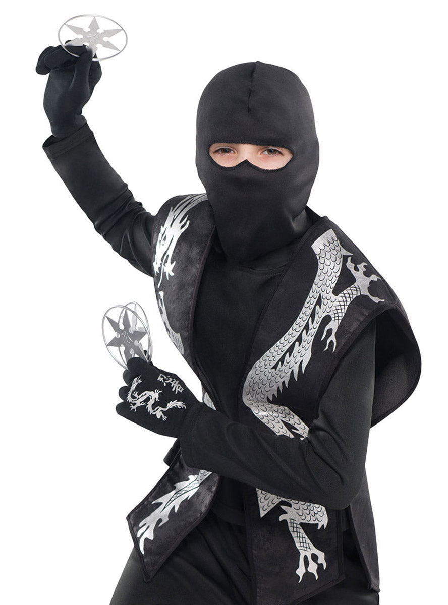 Ninja Throwing Stars and Hood Set - Main Image