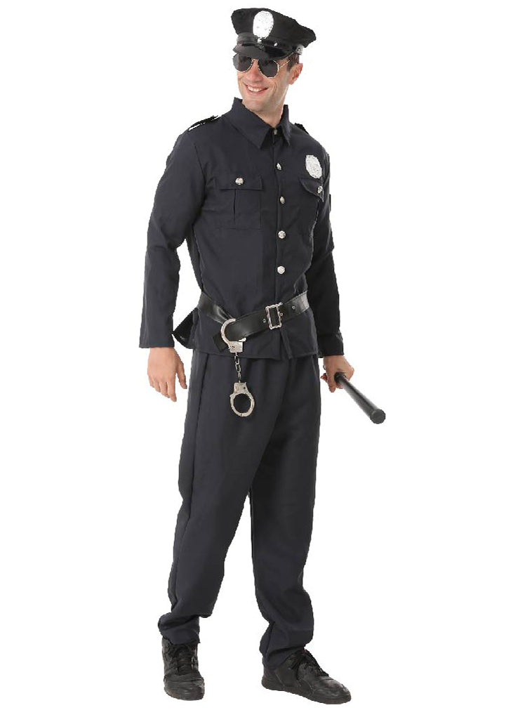 main image of Police Officer Mens Classic Black Cop Costume