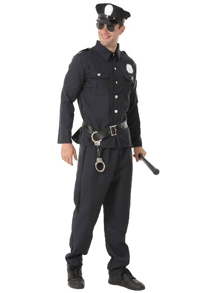 main image of Police Officer Mens Classic Black Cop Costume