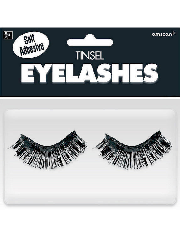 Black Tinsel Eyelashes - Main Image