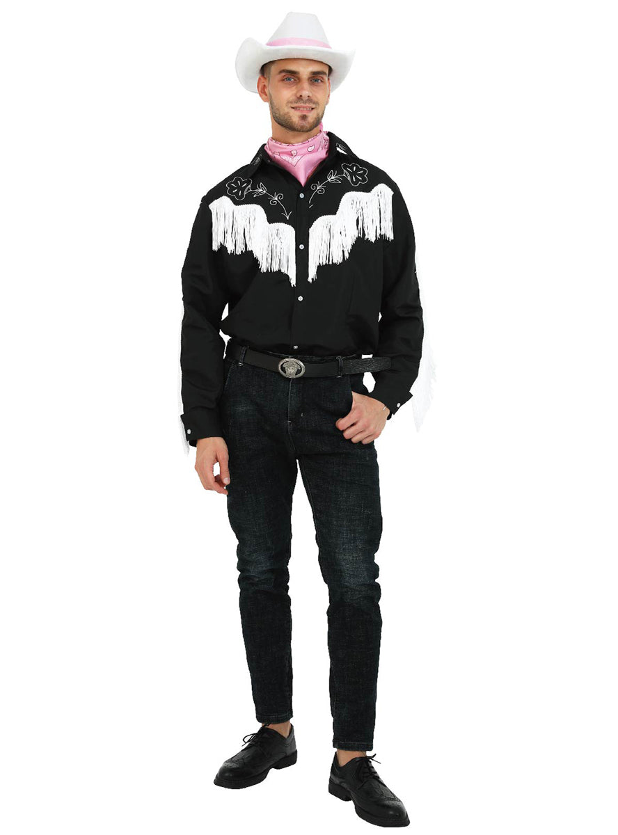 Main image of Cowboy Doll Mens Black Western Costume