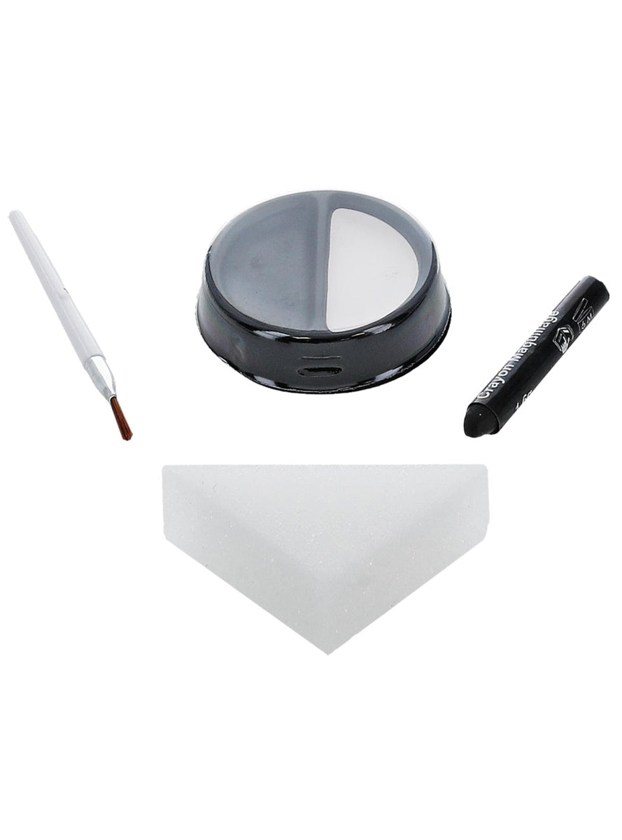 Skeleton Halloween Makeup Kit with Face Paint - Alternate Image