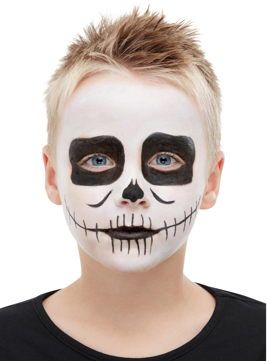 Skeleton Halloween Makeup Kit with Face Paint - Step 4 Image