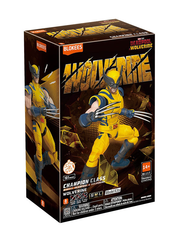 Blokees Wolverine Marvel Superhero Figure 101 Piece Set - Packaging Image