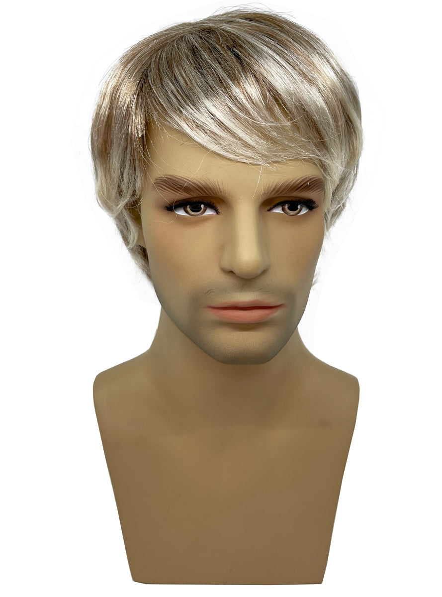 Blonde Surfer Dude Mens 80s costume wig - Main Image