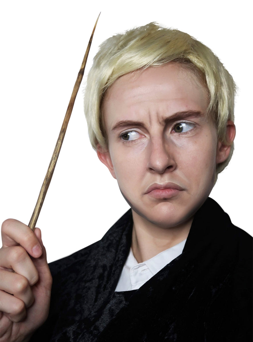 Blonde Wizard Mens Short Costume Wig - Alternative Image 2