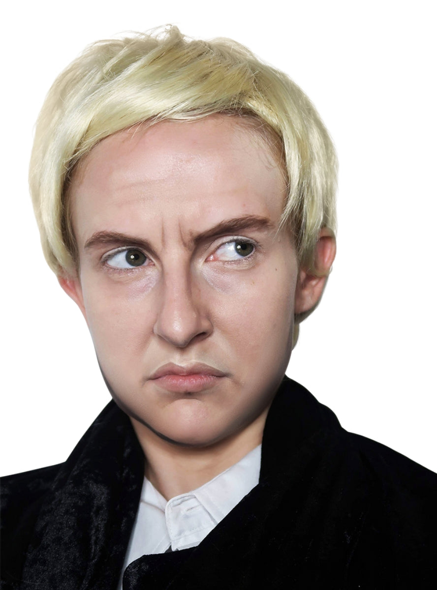 Blonde Wizard Mens Short Costume Wig - Main Image