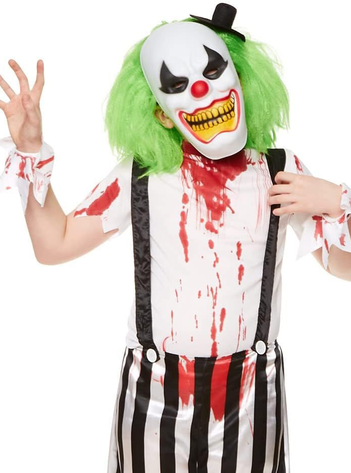 Evil Halloween Clown Boys Costume - Close Image