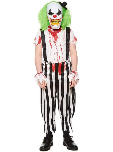 Evil Halloween Clown Boys Costume - Main Image