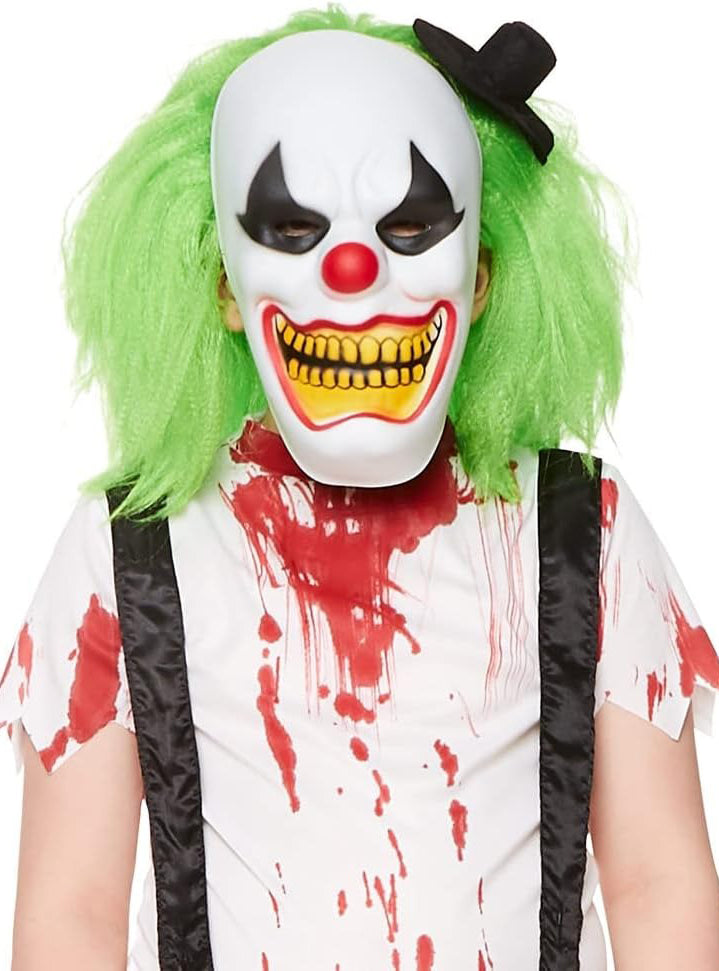 Evil Halloween Clown Boys Costume - Mask Image