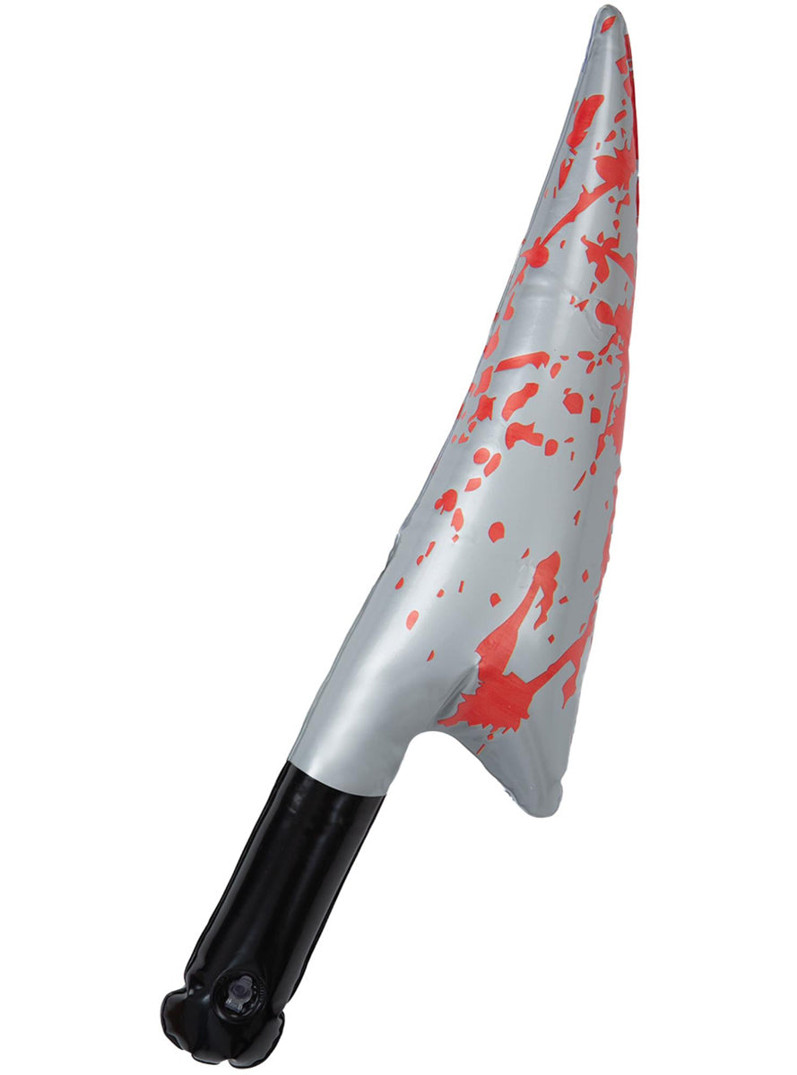 Blood Splattered Inflatable Halloween Butchers Knife Accessory - Main Image