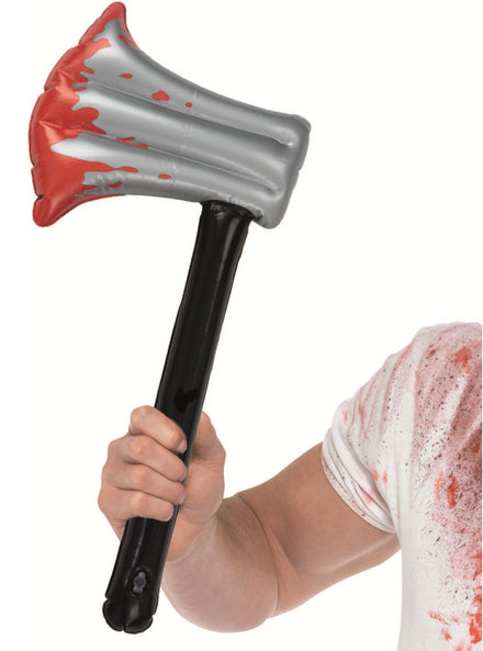 Novelty Blood Splattered Inflatable Halloween Axe - Main Image