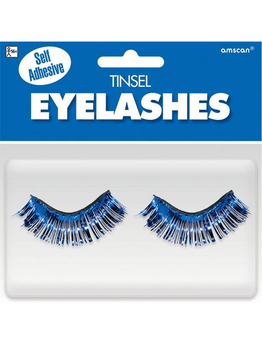 Blue Tinsel Eyelashes - Main Image