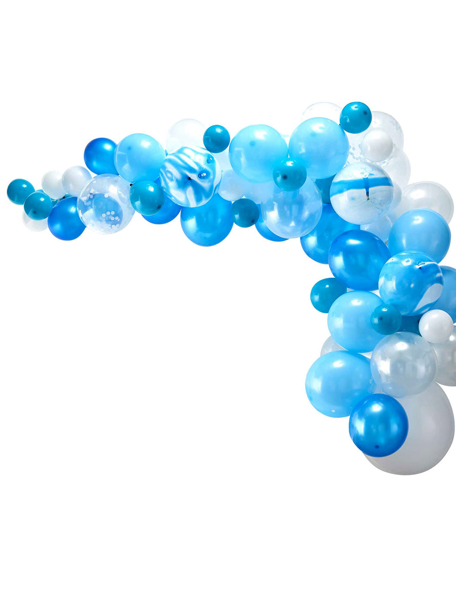 Balloon Arch Kit in Blue and White - Main Image