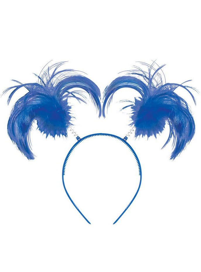 Blue Bobble Pony Tail Headband - Main Image
