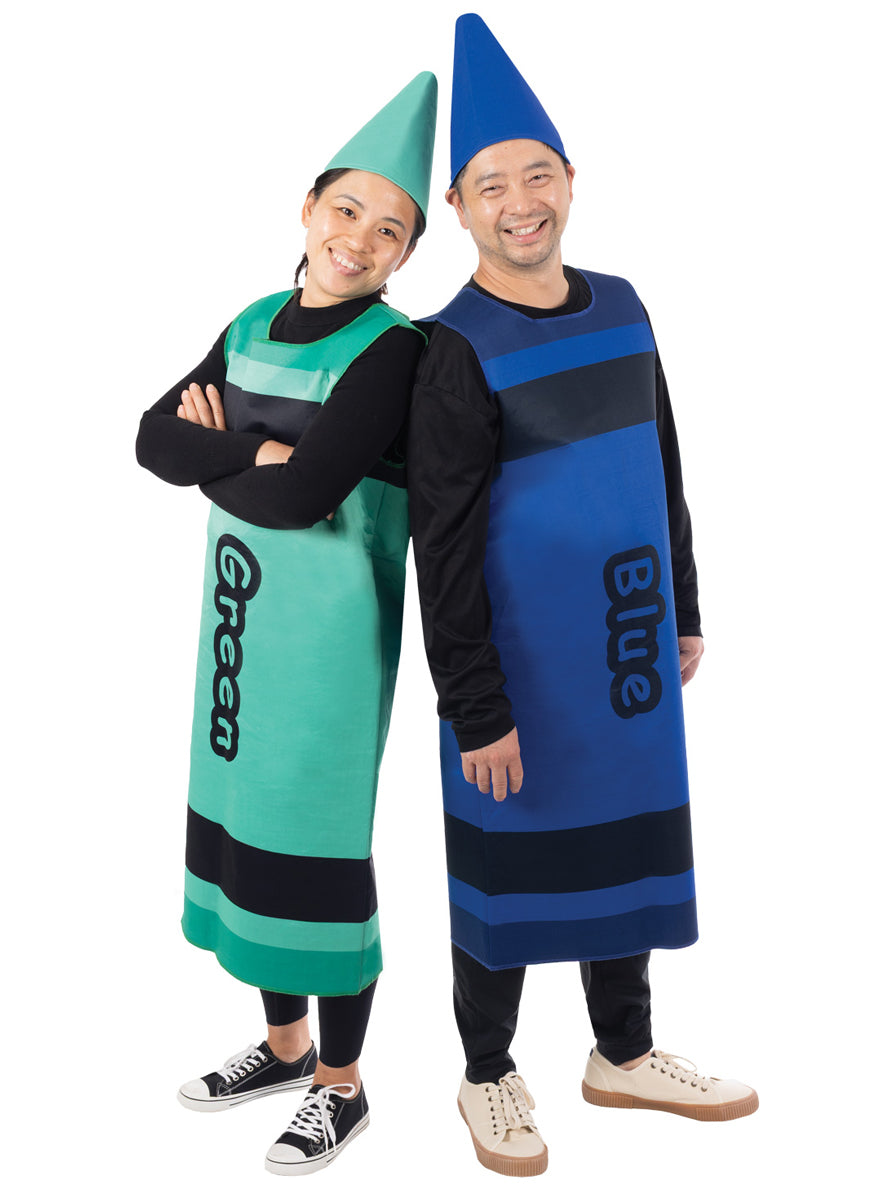 Blue Crayon Adults Book Week Tabard Costume - Group Image