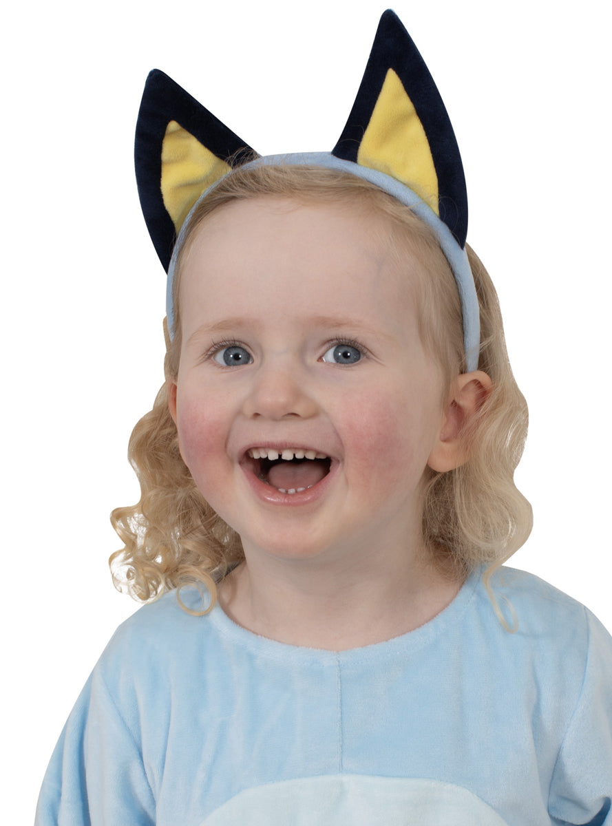 Kids Bluey Blue Character Costume Ears - Main Image