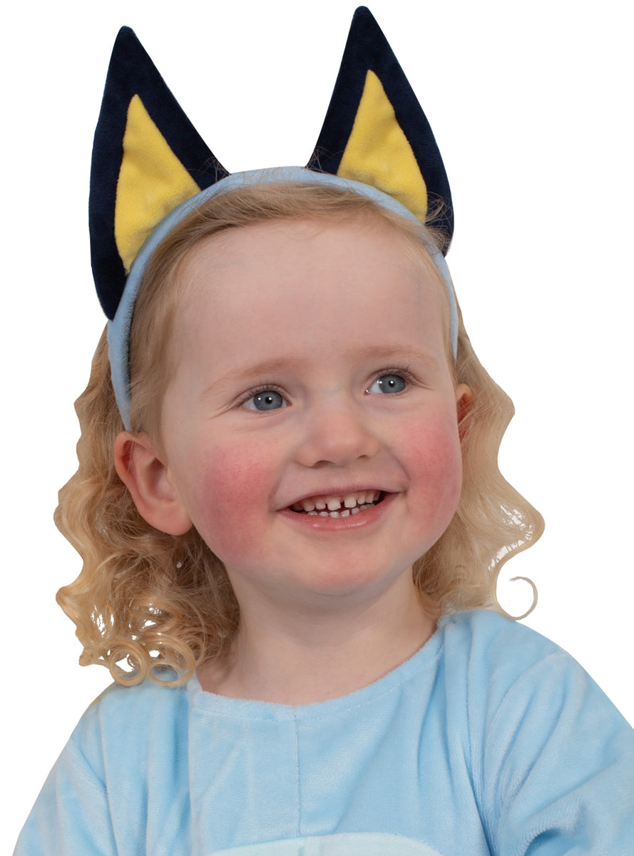 Kids Bluey Blue Character Costume Ears - Alternative Image 2
