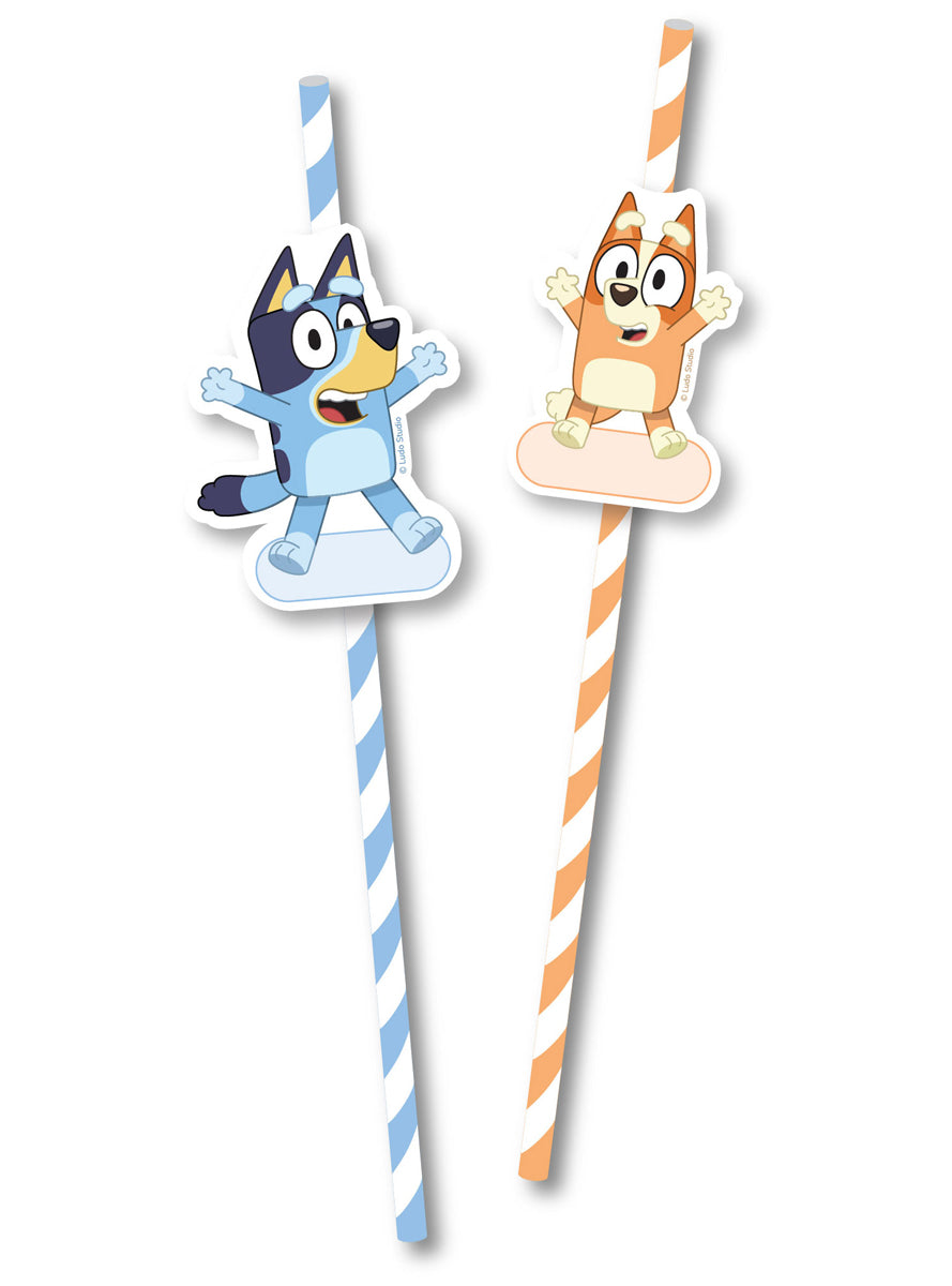Bluey Paper Straws 8 Pack - Main Image