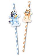Bluey Paper Straws 8 Pack - Main Image