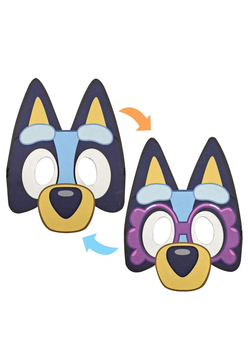 Bluey To Granny Janet Kids Reversible Costume Mask - Alternative Image