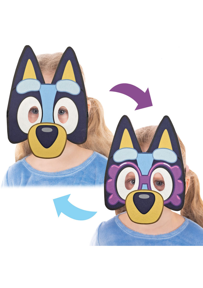 Bluey To Granny Janet Kids Reversible Costume Mask - Main Image