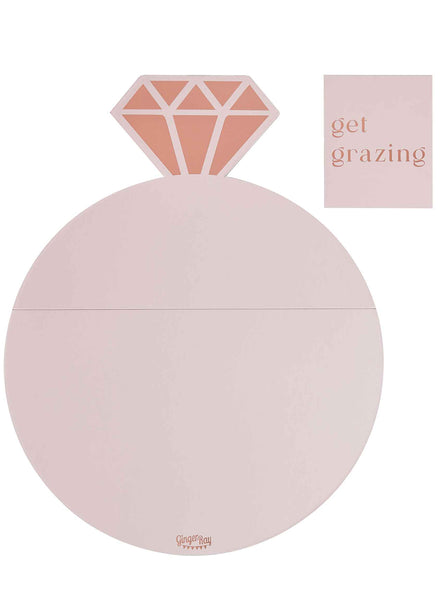 engagement party ring shape grazing platter - Main image