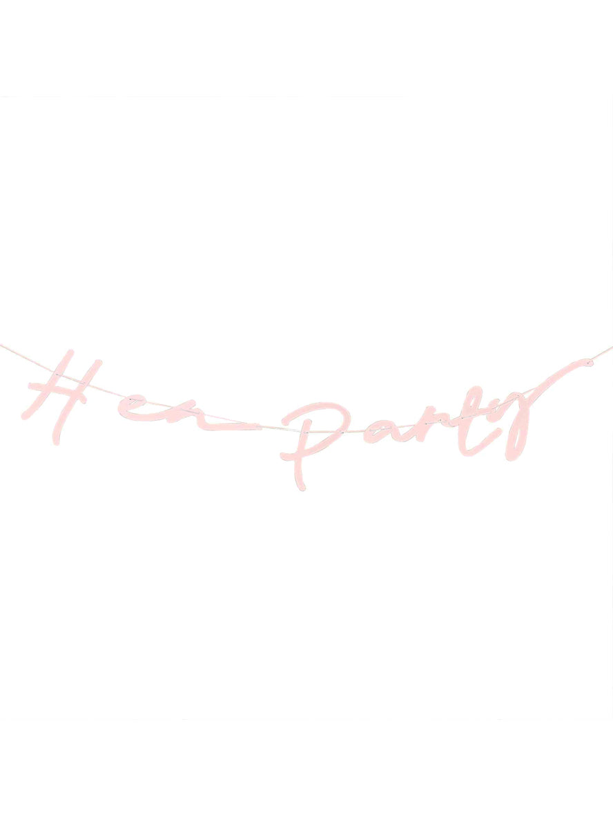 pink hens party bridal banner - Main image