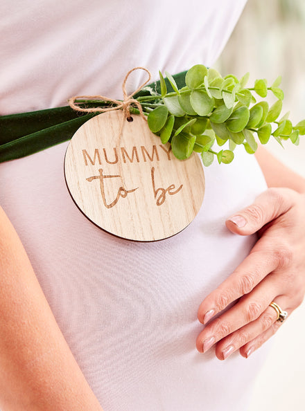 Botanical Baby Mummy to Be Belly Sash - Main Image