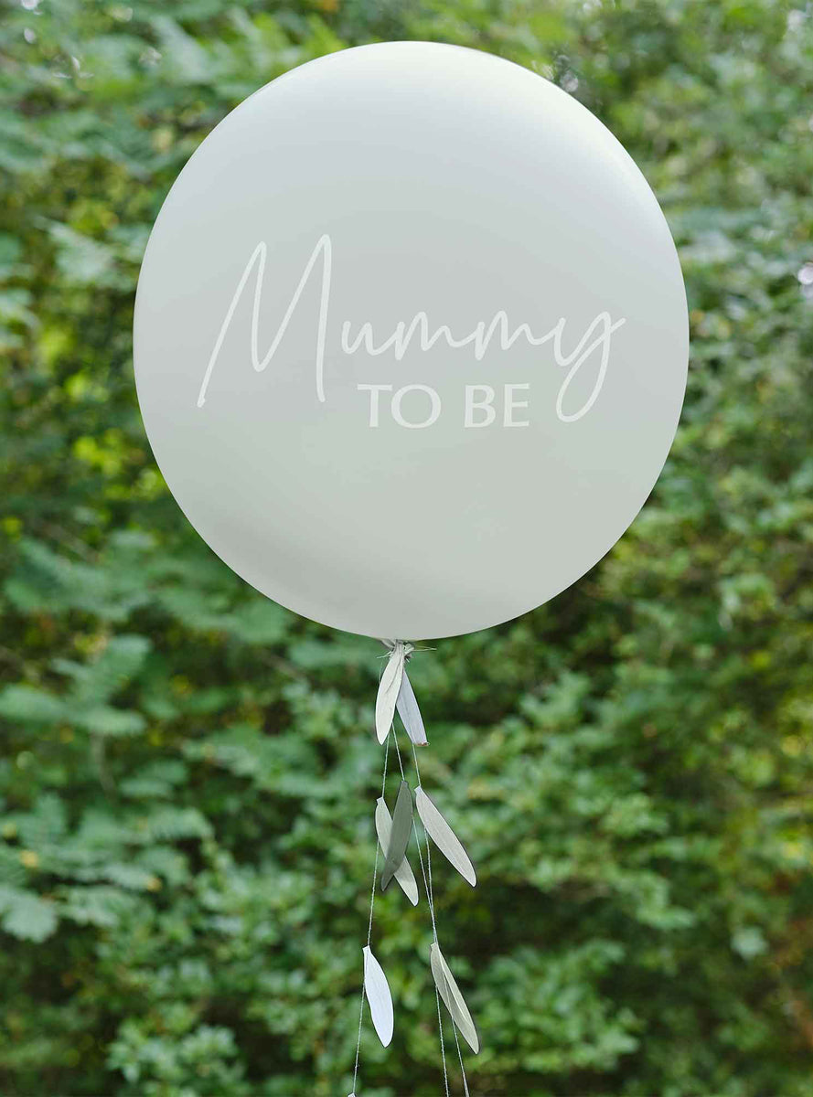 Botanical Baby Mummy to Be Balloon - Lifestyle Image