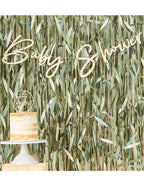 Botanical Baby Wooden Bunting Decoration - Main Image