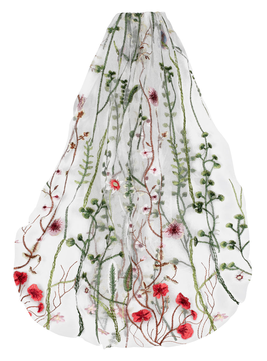 wedding shower flower veil - Main image